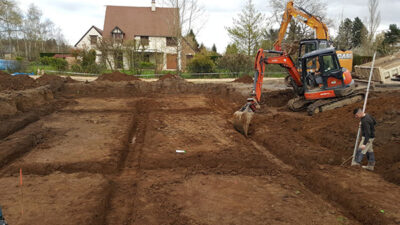 travaux de tranchées