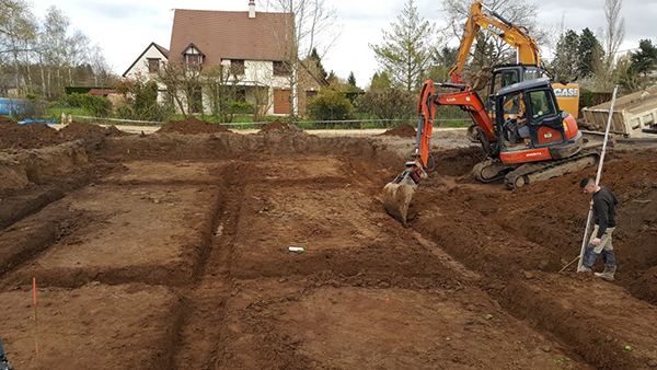 travaux de tranchées